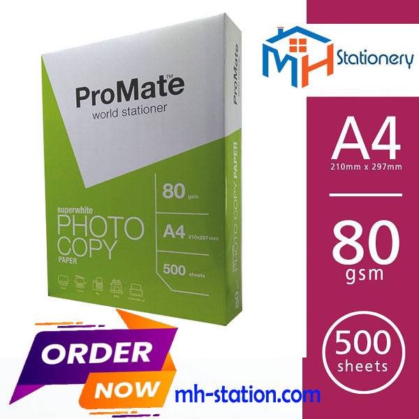 Promate A4 80 gsm copy paper ($ 0.60)