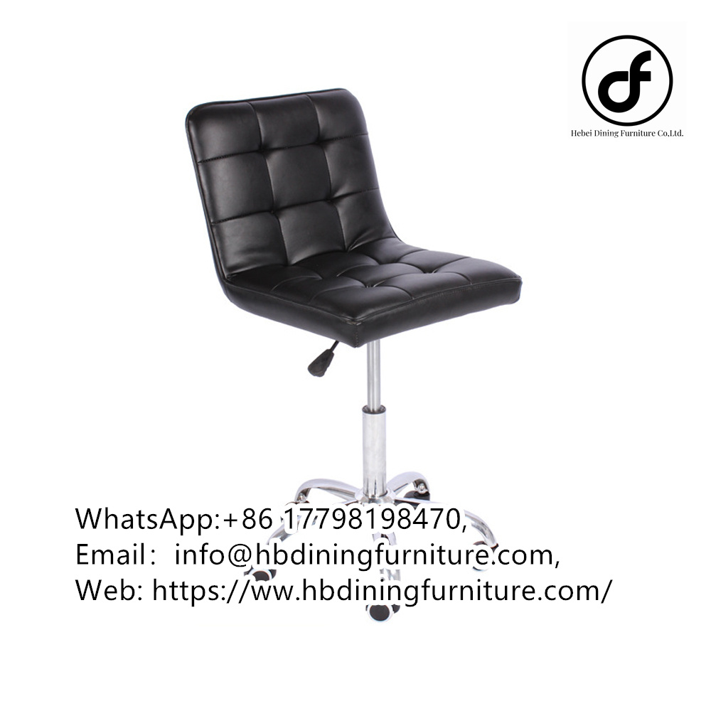 Leather Upholstered High Chairs Nightclub Height Adjust Europe Style High Quality Bar Chairs