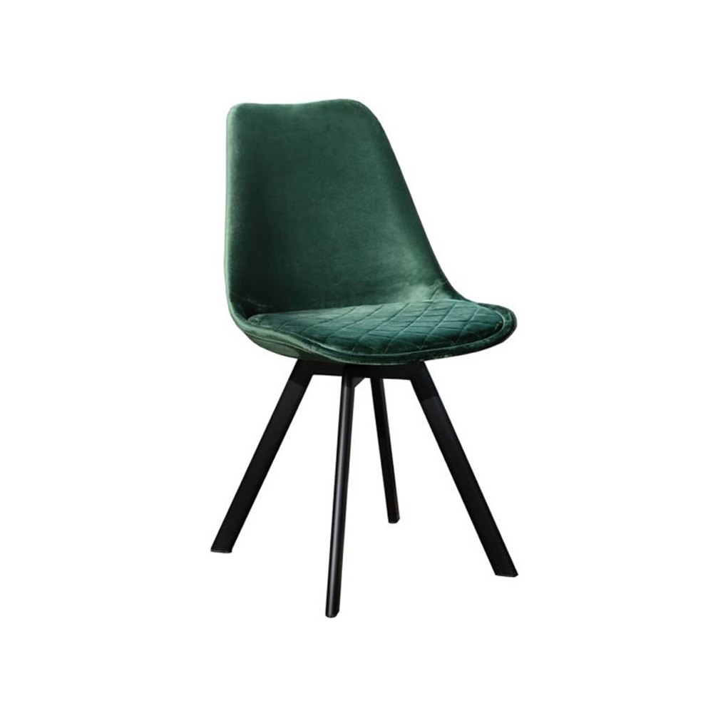 Upholstered Velvet Solid Wood Legs Dining Living Room Chair DC-F03 New