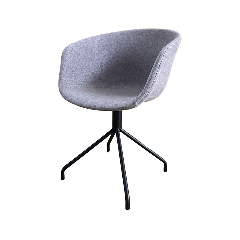 Swivel Fabric Metal Leg Dining Chair DC-F07B