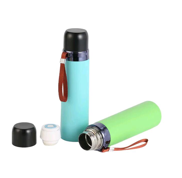  vacuum stainless steel flask water bottle with Cup Lid