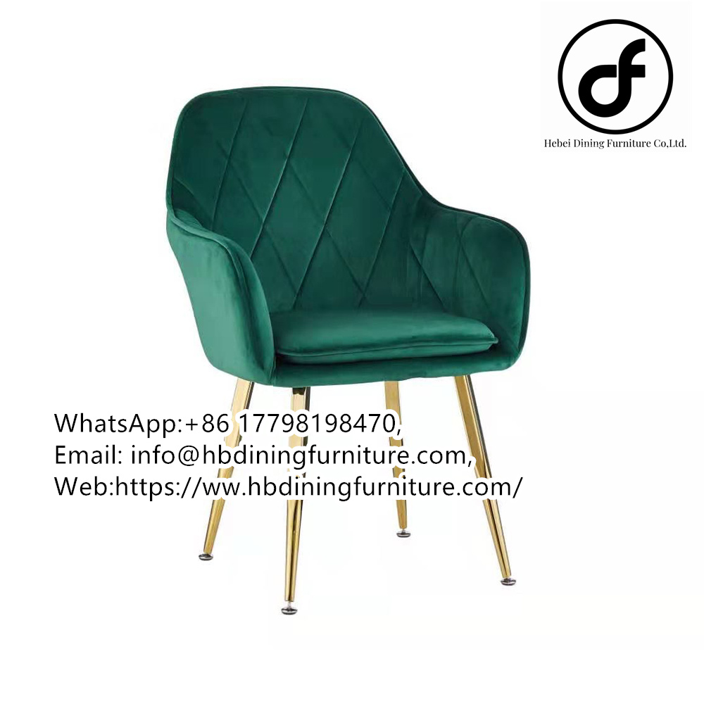 Metal Legs Velvet Chairs Nordic Contemporary Living Room Modern Design Velvet Chairs