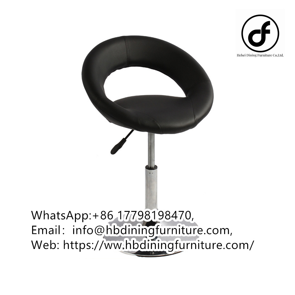 Leather Upholstered High Chairs Nightclub Height Adjust Europe Style High Quality Bar Chairs