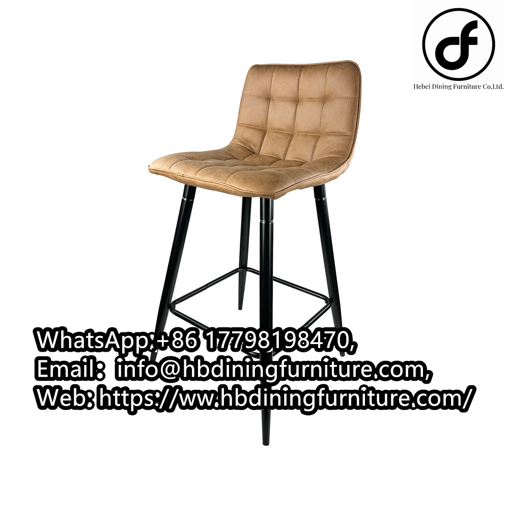 Leather Upholstered High Chairs Nightclub Height Adjust Europe Style High Quality Bar Chairs