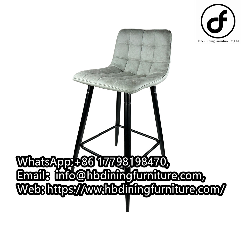 Leather Upholstered High Chairs Nightclub Height Adjust Europe Style High Quality Bar Chairs