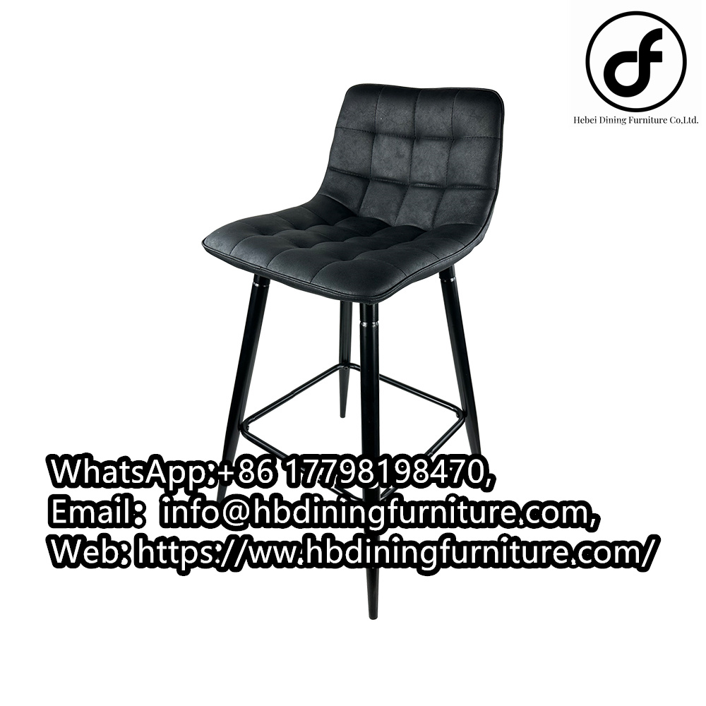 Leather Upholstered High Chairs Nightclub Height Adjust Europe Style High Quality Bar Chairs