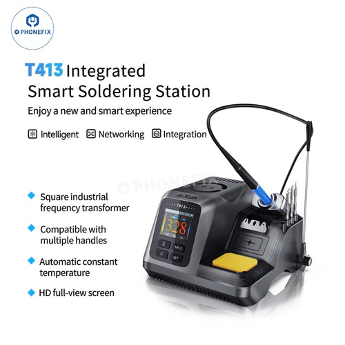 AiXun T413 200W Integrated Smart Soldering Station compatible with T245/T225 Handle C245 Iron Tips 