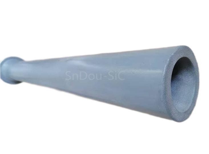 NSiC stalk tube,NBSiC stalk ceramic, advanced NSiC riser tube, nitride bonded silicon riser tube, LPDC machine parts