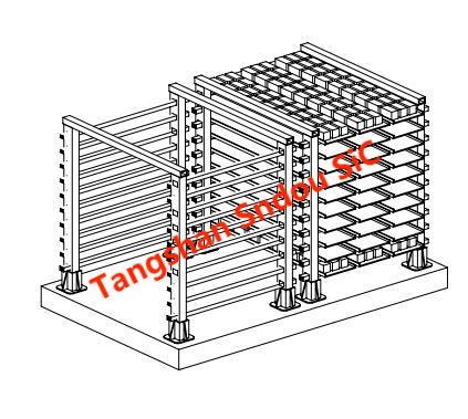 ReSiC Beams / RSiC beam as ceramics kiln furniture