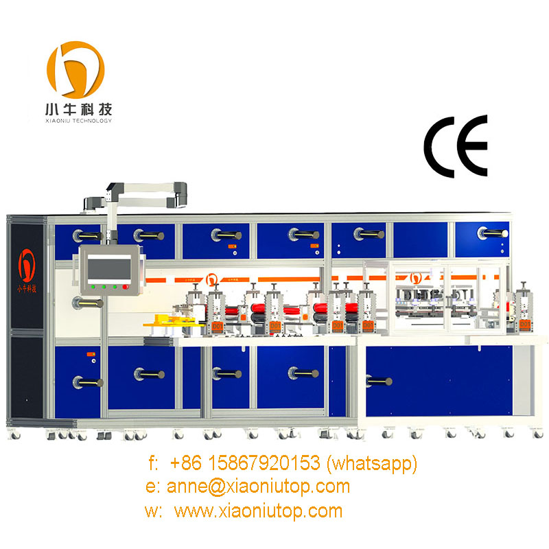 Adhesive coating die cutting packaging machine