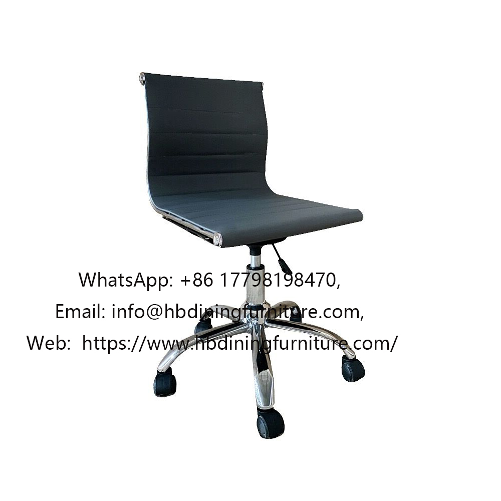 PU Swivel Chair Nylon 5 Star Base with Casters DC-U77F