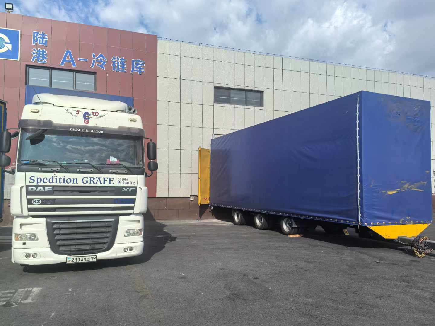 Road transportation in Central Asia, Russia, at truck depots for the transportation of bulk goods (including double tax on customs clearance)