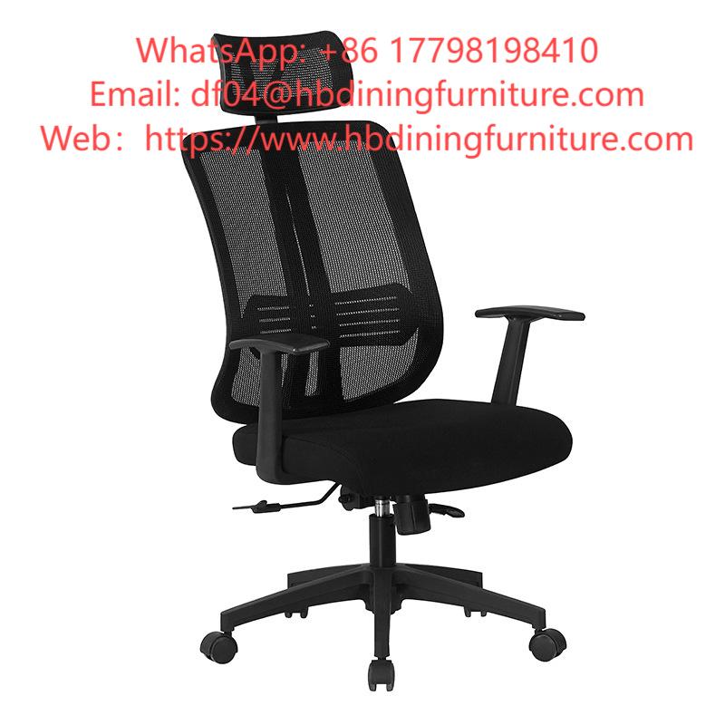 Black Mesh Office Chair with Tilt System DC-B18