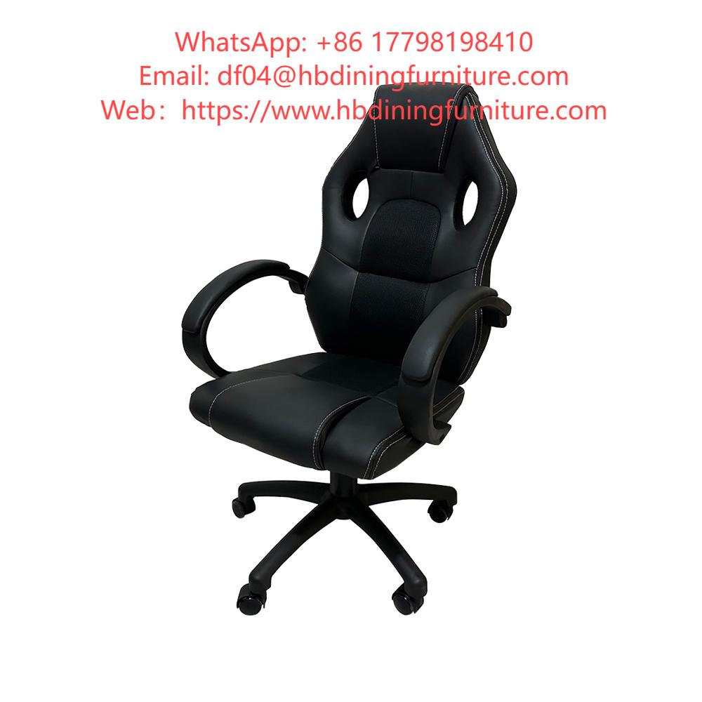 Black Swivel Leather Gaming Chair DC-G02