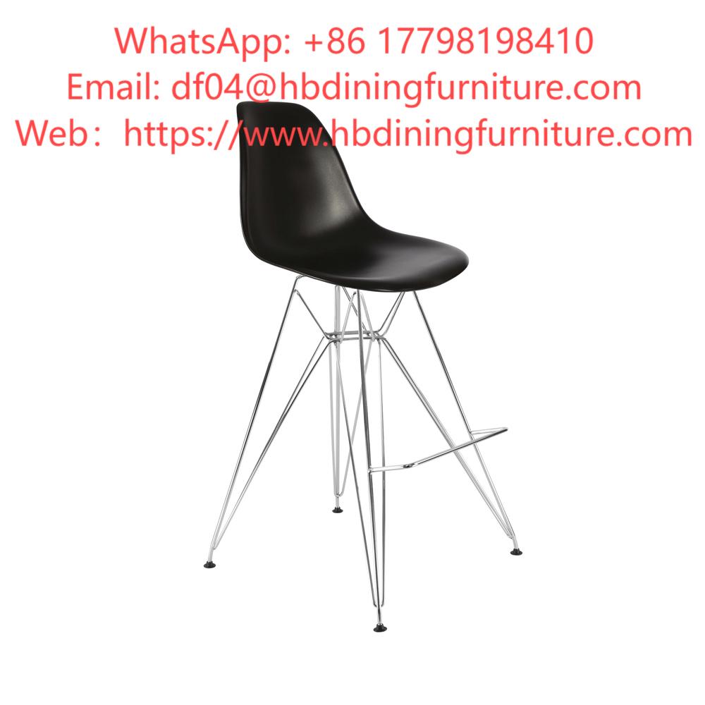 Plastic Bar Chair with Iron Legs DC-P01M