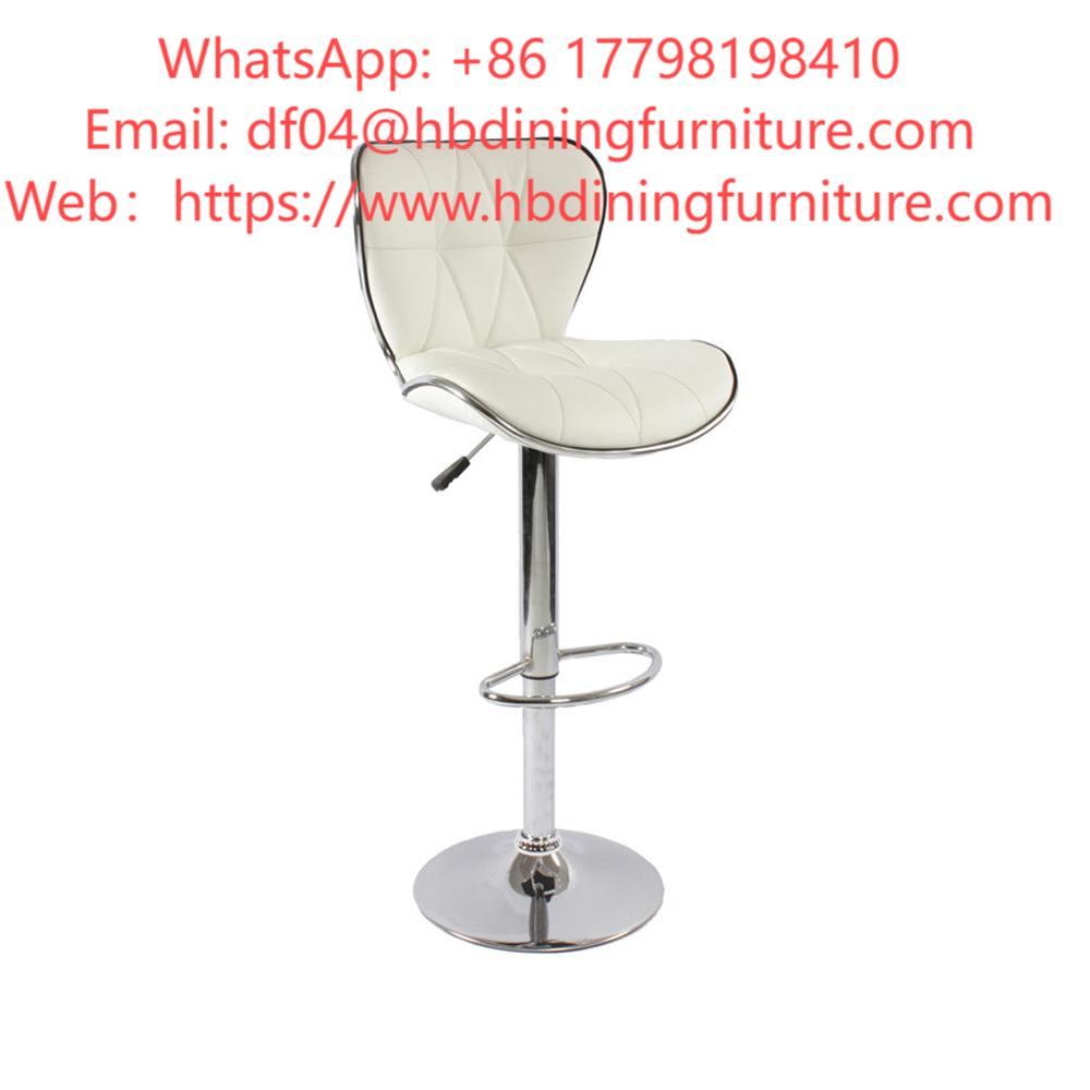 Leather Swivel Bar Chair with Disc Base DB-U62S