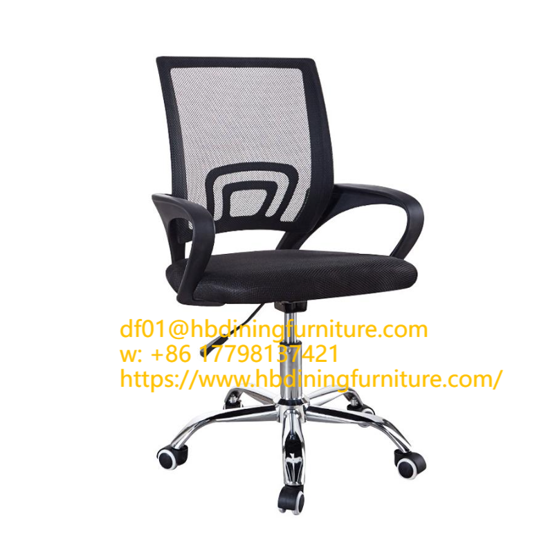 Dining Furniture Upholstered Seat with Armrest and Backrest for Home Office Adjustable Seat Height Mesh Office Chair