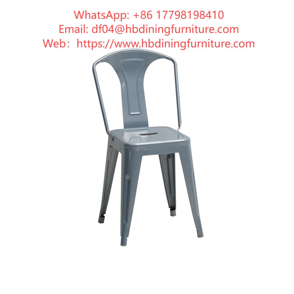 Solid Color Iron Dining Chair DC-M03