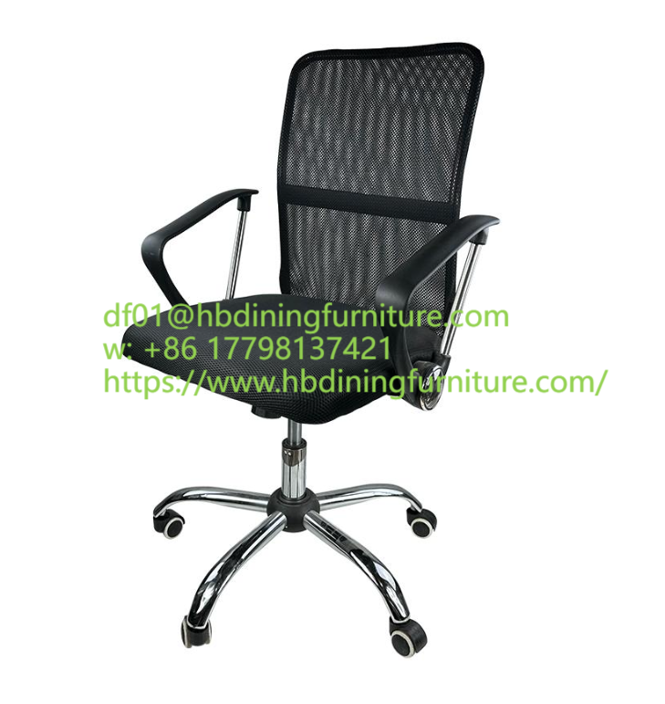 Dining Furniture Strong Plywood Seat PP+Chrome Armrest Seat Office Chair with Strong Chrome Base