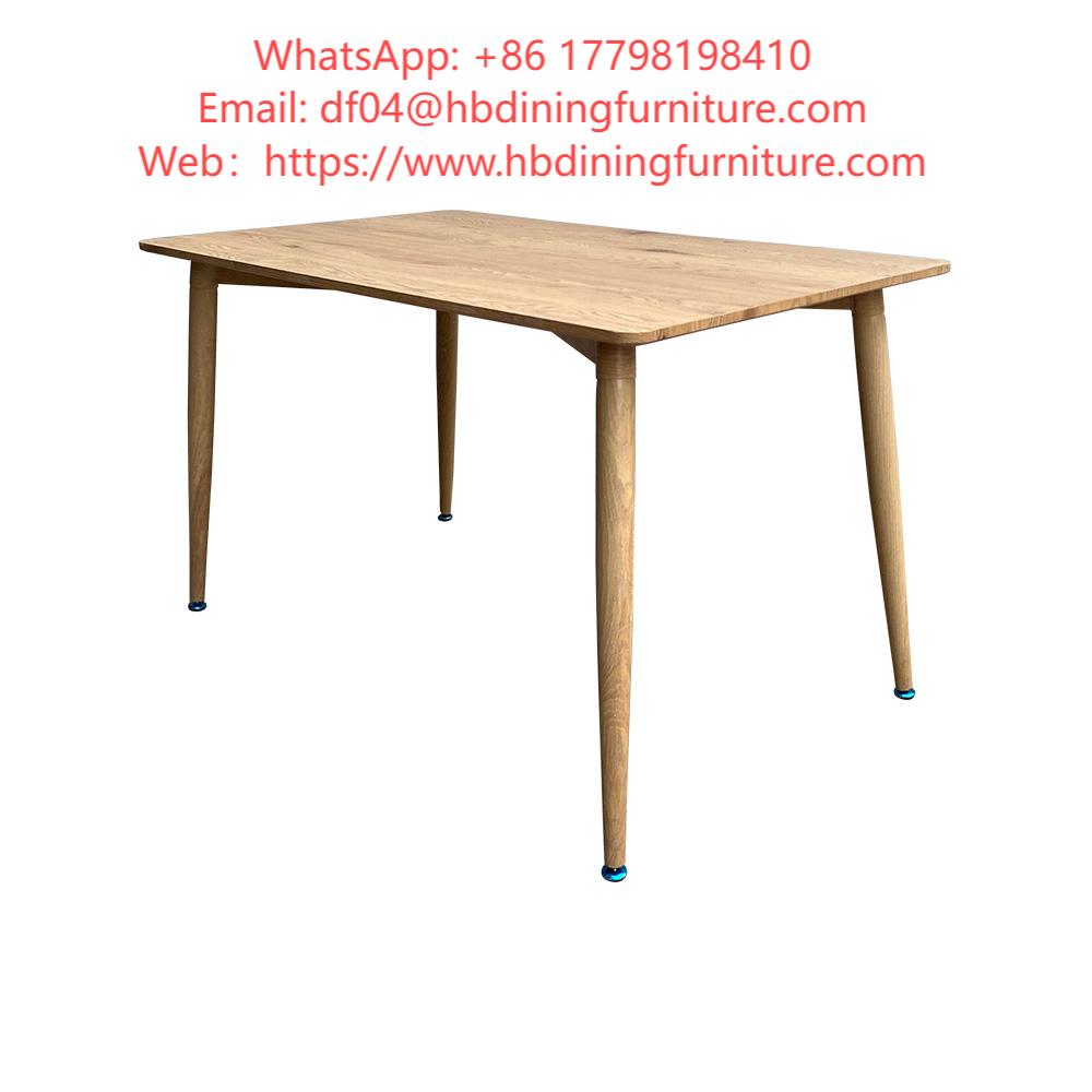 MDF Table Rectangular Dining High Legs Wooden DT-M07