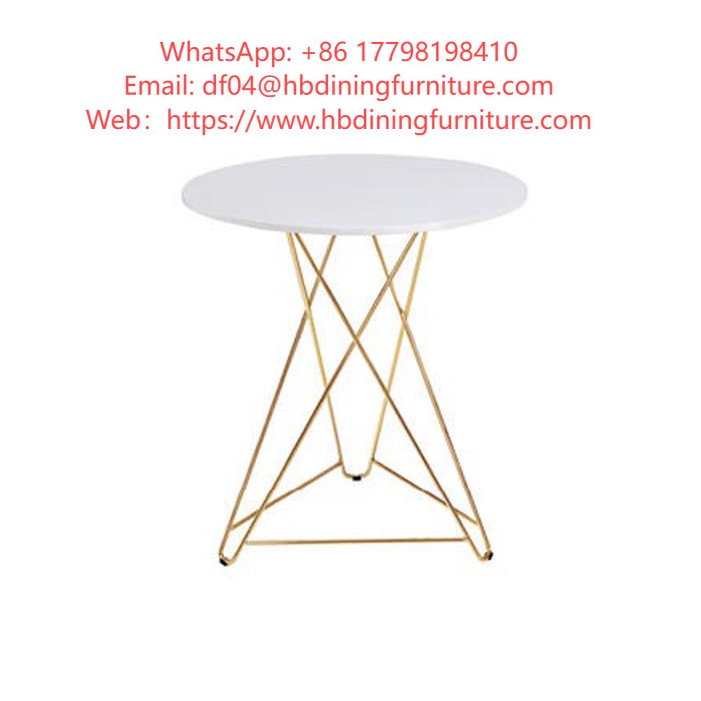 MDF Dining Table with Woven Thin Iron Legs DT-M43