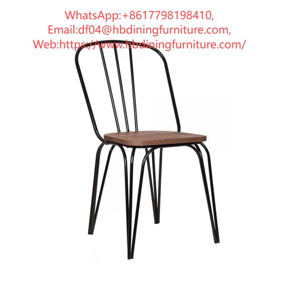 Metal Chair Bar Stools with High Backrest DC-M17