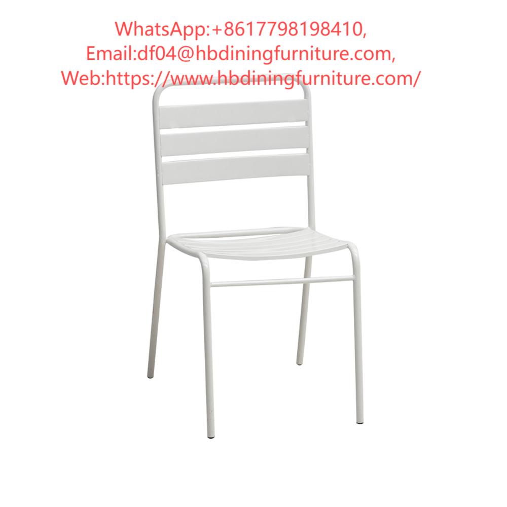 Metal Iron Dining Chair White Color DC-M18