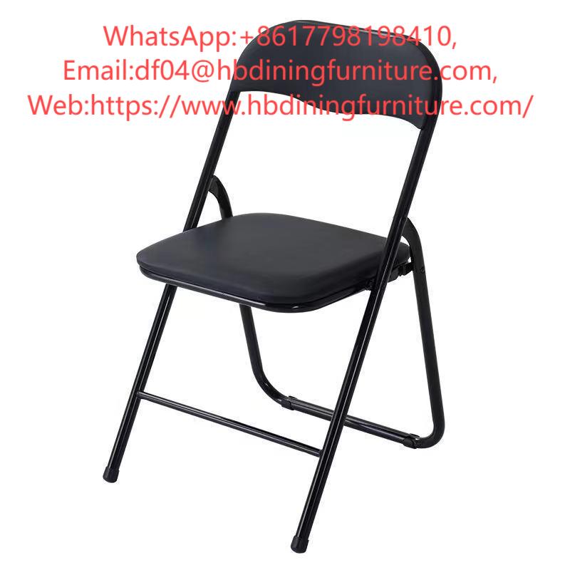 Metal Chair Living Room Folding Black DC-M22