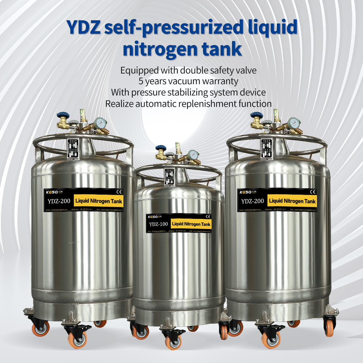 Netherlands-pressurized liquid nitrogen dewar-nitrogen container