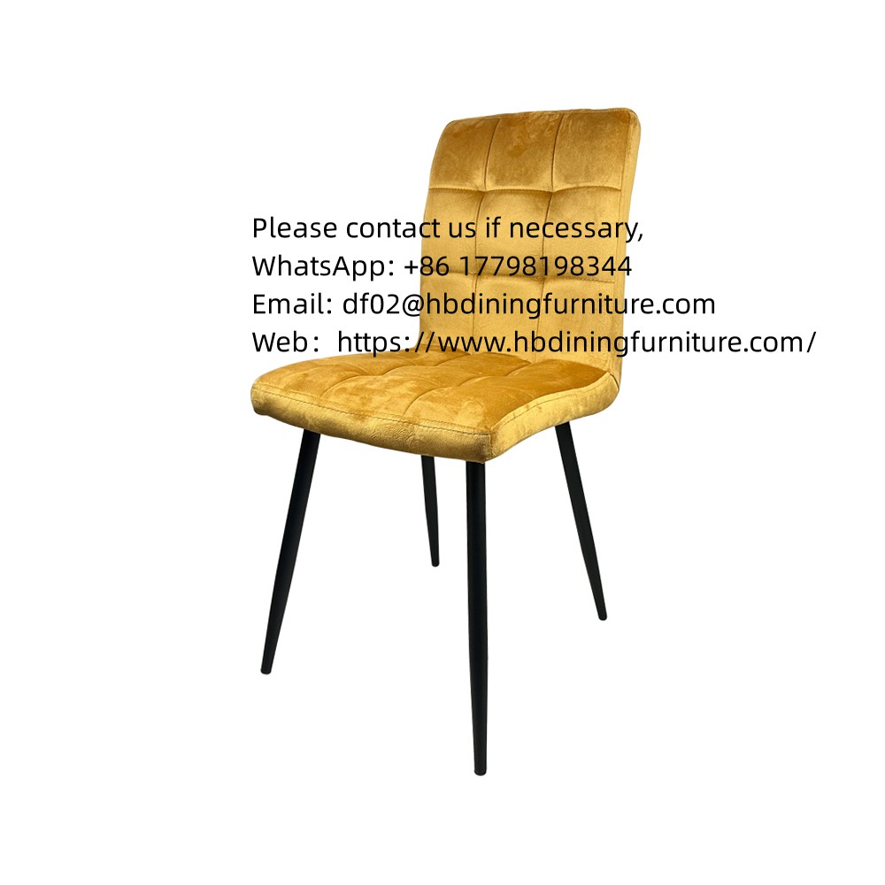 Dining Furniture Velvet Soft Dining Chair Modern Simple Restaurant Leisure Cafe Backrest Sofa Dining Chair