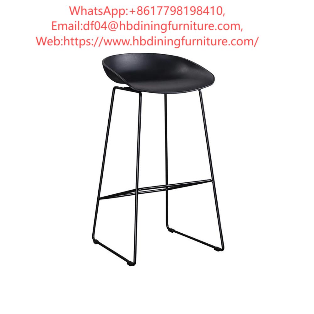 Counter Height Stool Chairs Metal Frame and Colourful Seat DB-P81