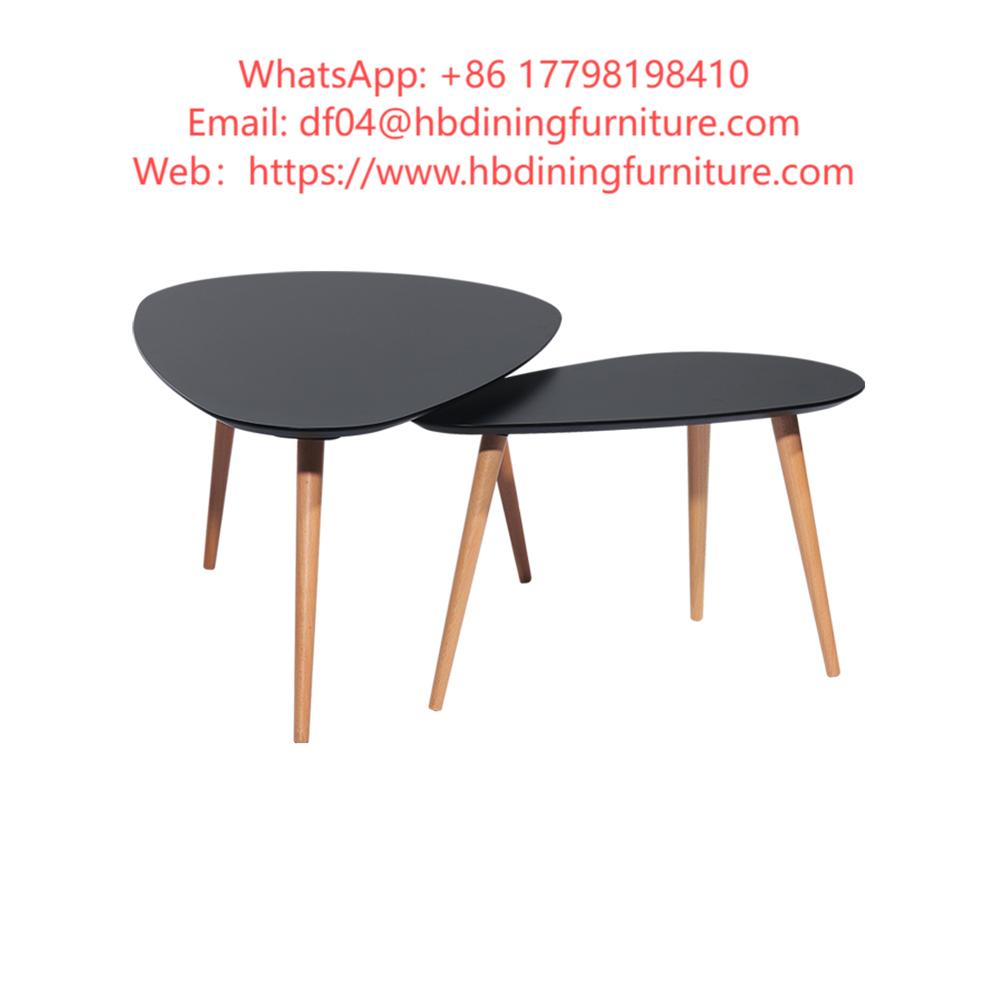 MDF Coffee Table Low Triangular Wooden Legs DT-M18