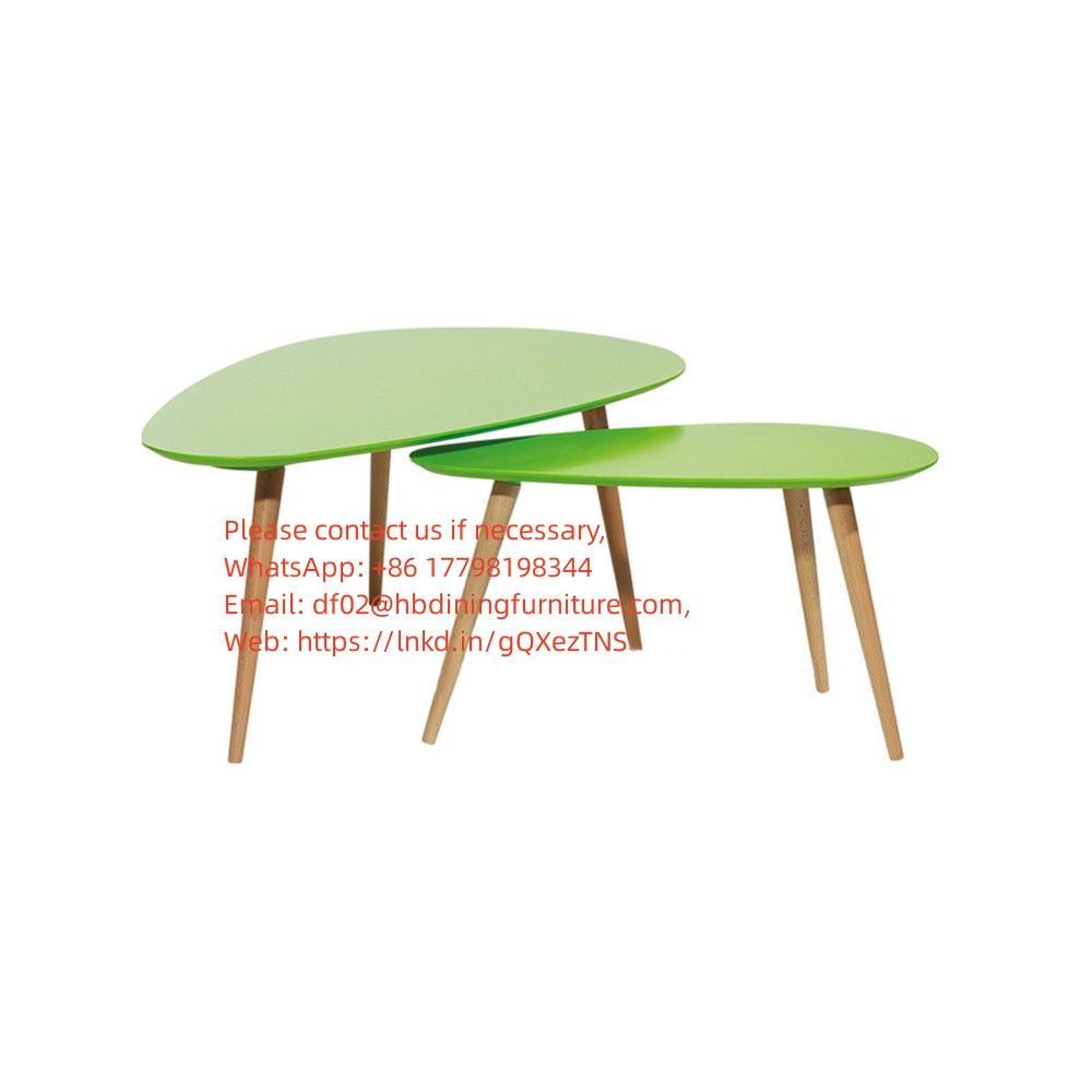 Dining Furniture MDF Coffee Tables Set Factory Supply Beech Wood Legs Small Side Bedroom Living Room Coffee Tables