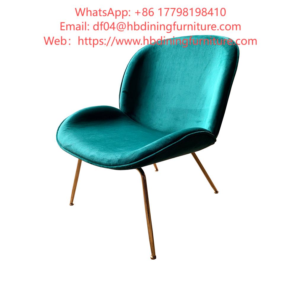 Velvet Living Room Chair with Backrest DS-04