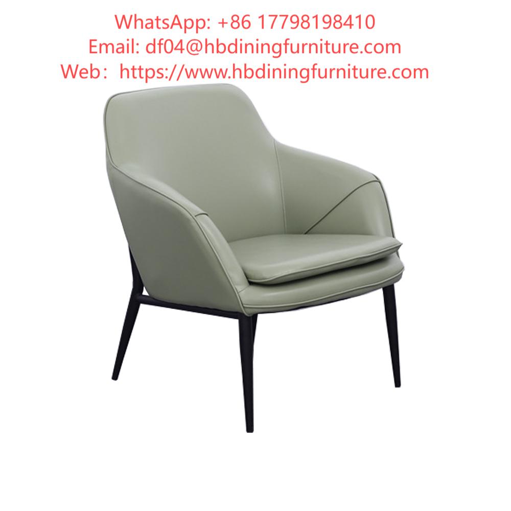 Single Leather Upholstered Sofa Chair DS-09