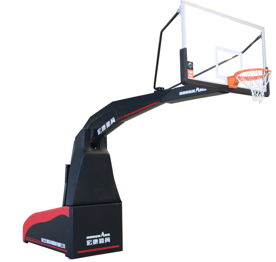 Electric-Folded Basketball Backstop