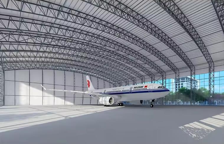 Architectural design of industrial hangar