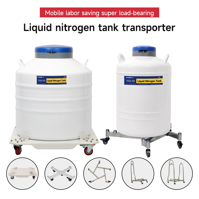 Central Africa-liquid nitrogen tank cart-Liquid nitrogen tank wheeled cart KGSQ