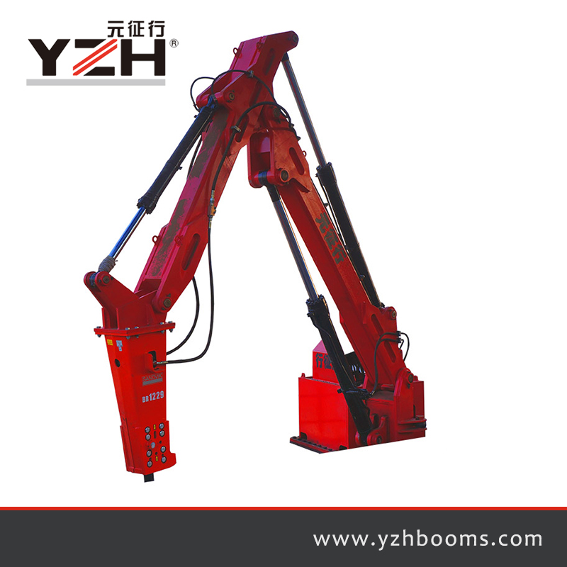 Pedestal boom breaker