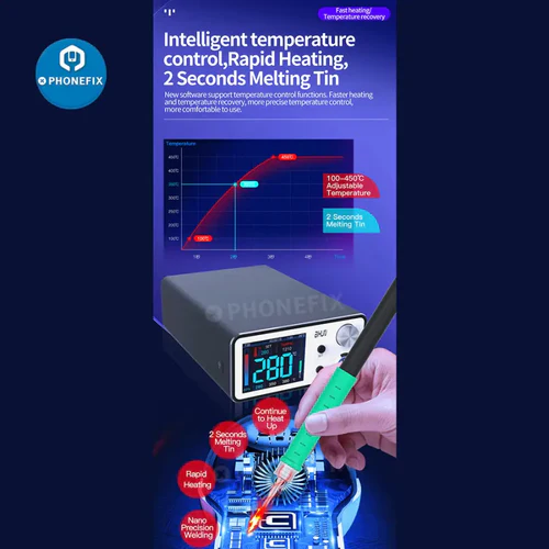 Aixun T3B Intelligent Soldering Station With T210/115 Handle Welding Tips