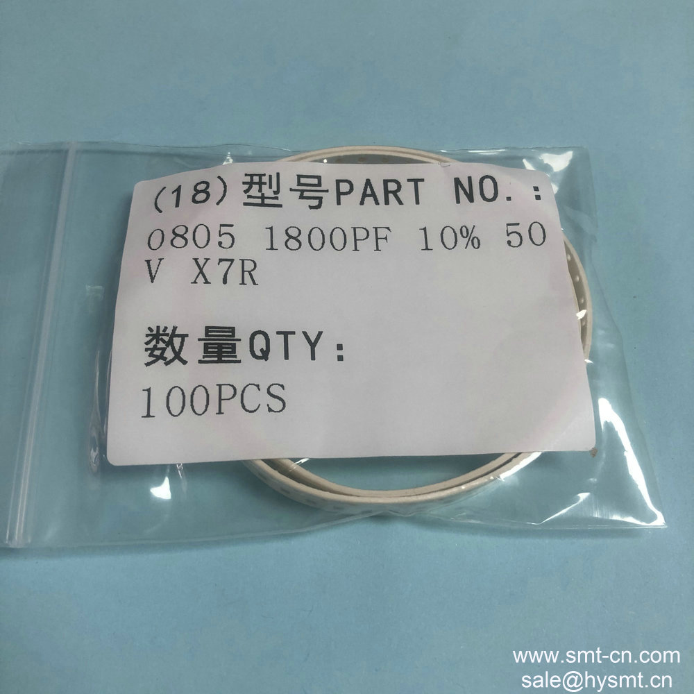 CCTC Capacitor 0805 1800PF 10% 50V X7R instead 08055C182KAT2A CER. 1800PF 50V 10%X7R 0805 AVX CORP 