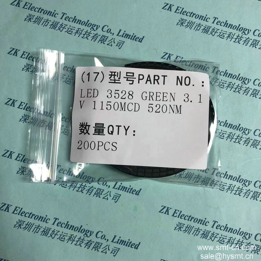 LED 3528 GREEN 3.1V 1150MCD 520NM instead 150141GS73100 LED GREEN CLEAR 3528 SMD 150141GS73100 WURTH