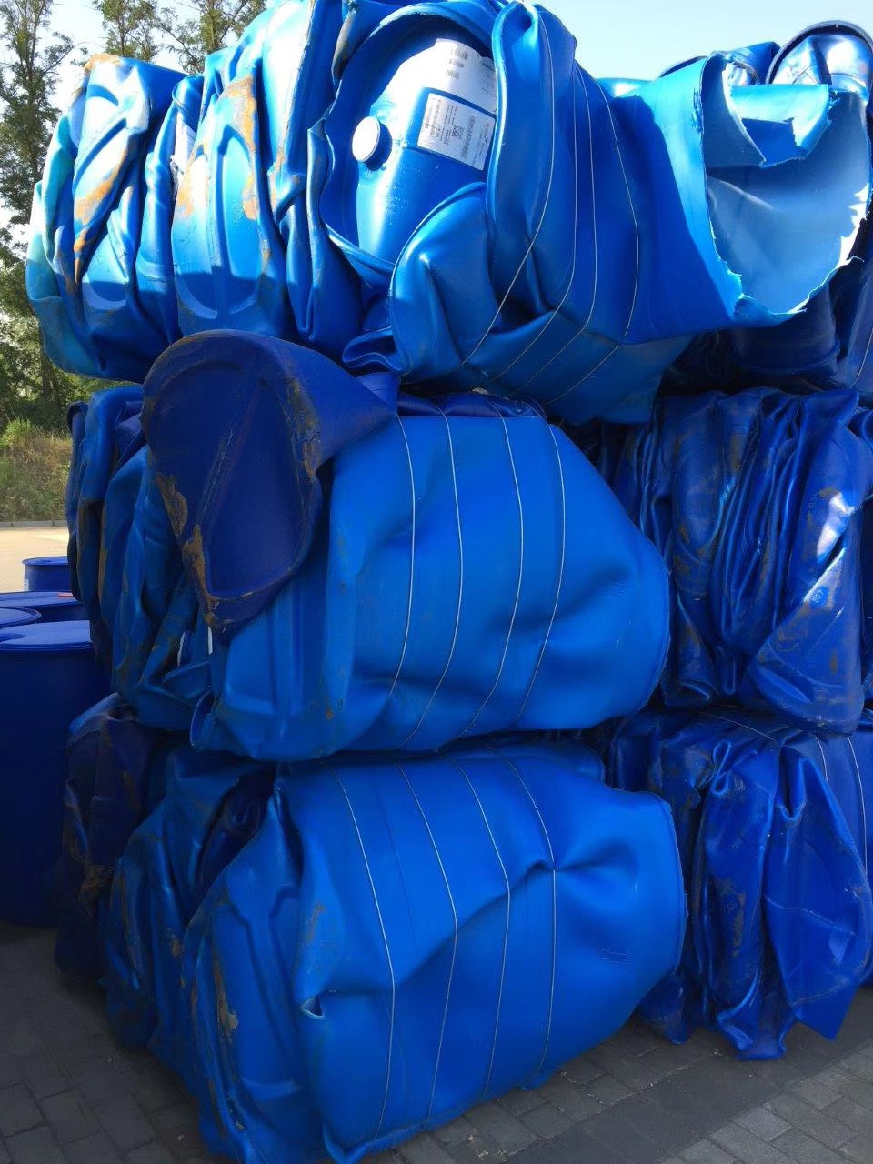 HDPE Blue Drum Regrind, HDPE Blue Drum Scrap, HDPE Drum Scrap