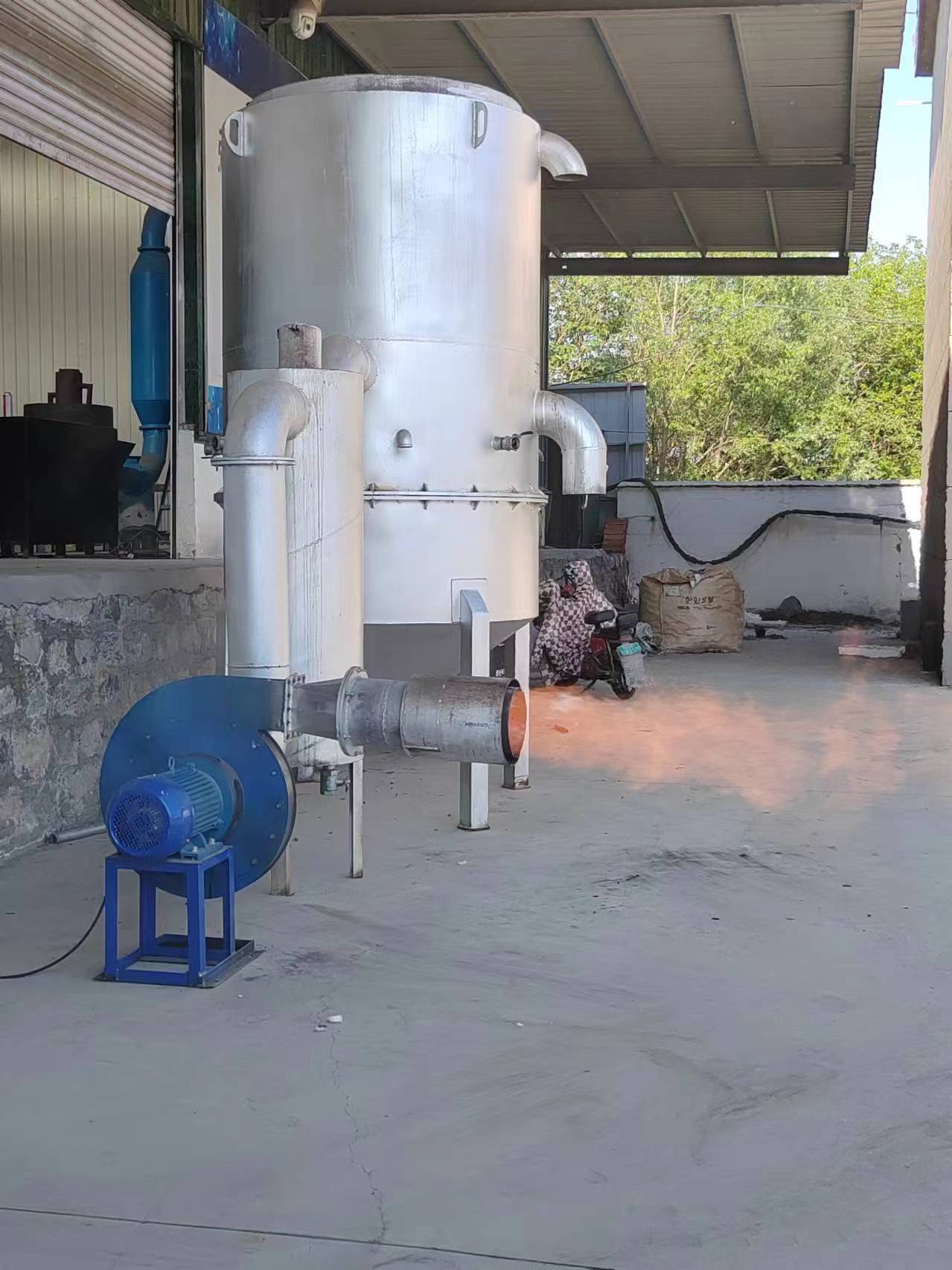 Biomass pellet burner