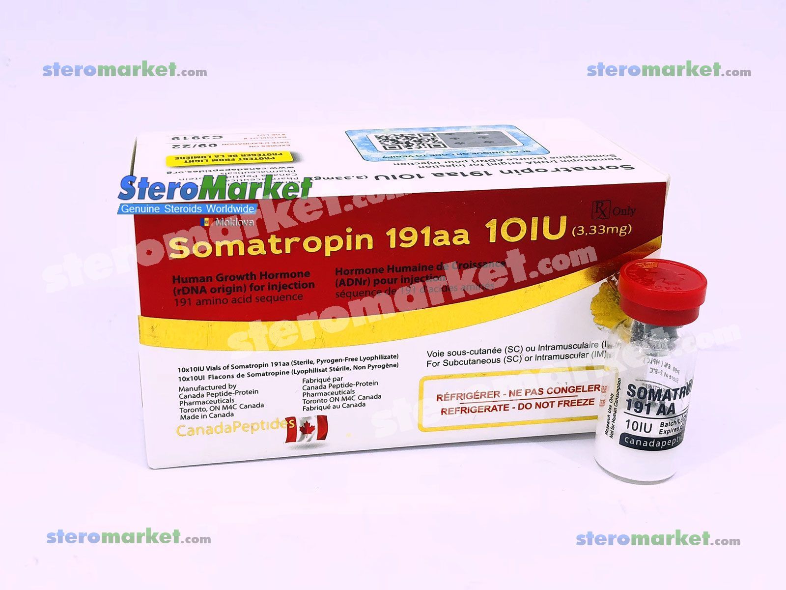 CANADA PEPTIDES SOMATROPIN 191AA HGH INJECTION