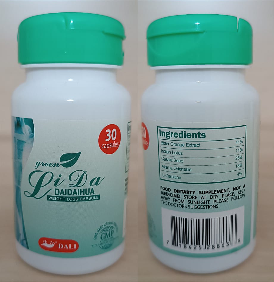 Lida Daidaihua Green Slimming Capsules