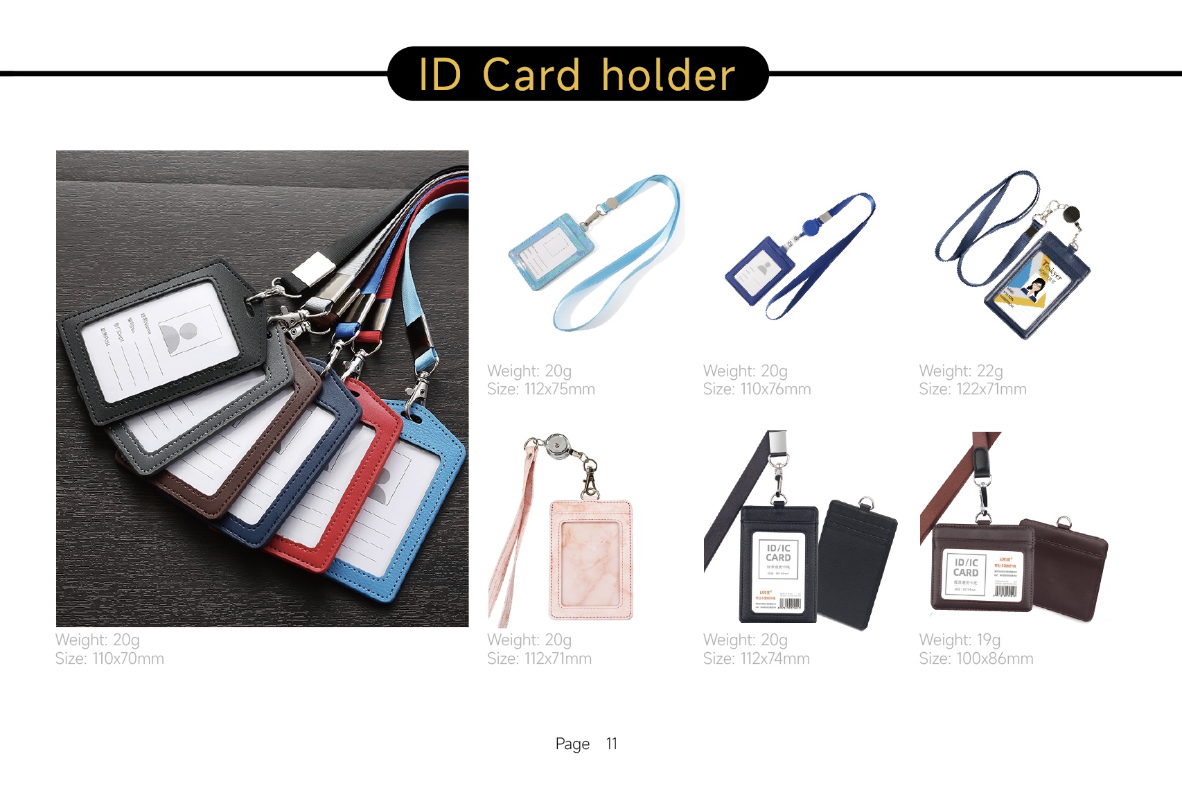 Leather ID Card Holders Customization