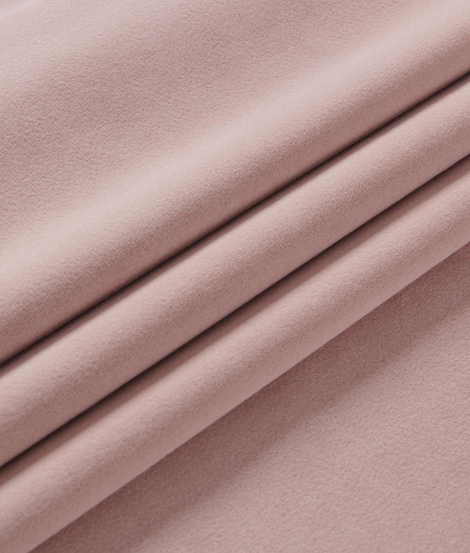 Velvet Blackout Pink Curtain Fabric