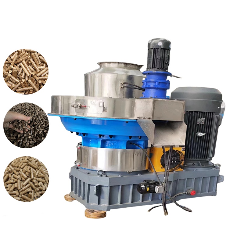 Large scale sawdust pellet machine