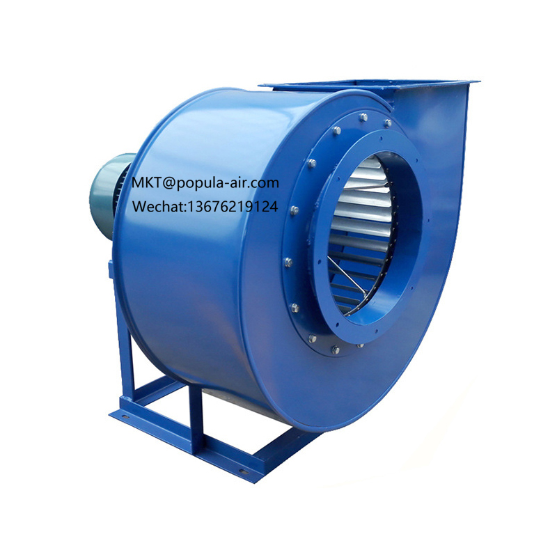 11-62-3.2A-2.2KW with 2200-4400volume 650-520 pressure POPULA exhaust kitchen oil fume multi wing centrifugal fan